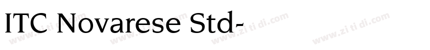 ITC Novarese Std字体转换